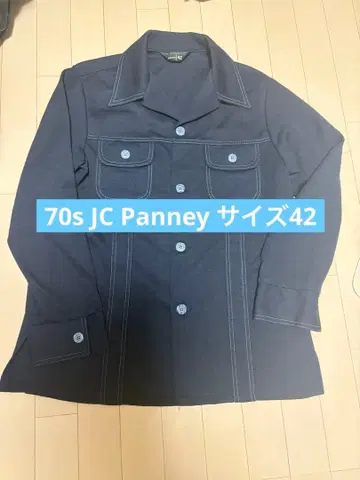 70s JC Penney 네이비 셔츠 사이즈 42