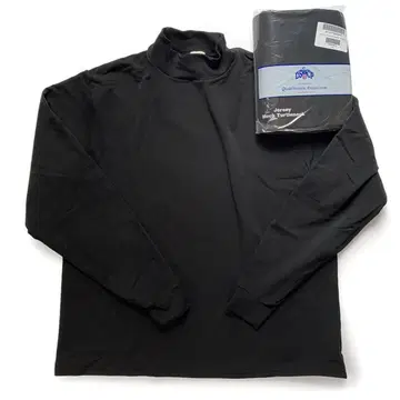 미군 US NAVY 모크넥 롱 T셔츠 XXL 블랙 Deadstock