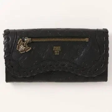 [ 새상품급 ] ANNA SUI 베로니카 플랩 장지갑 블랙
