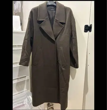 새상품급 저널 스탠다드 울 롱 코트 롱 코트 다크 브라운