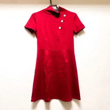 스타브링크 starblinc 레트로 원피스 빨간색 S 사이즈 택 포함