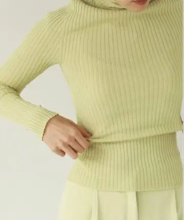 todayful 울 의류 터틀 니트 민트 그린