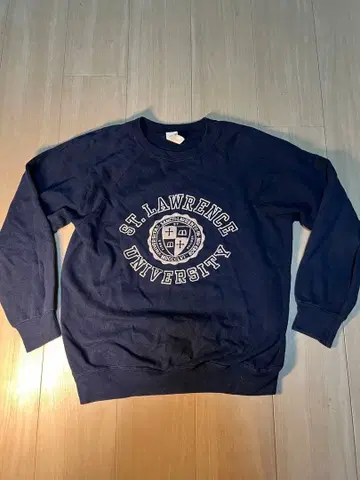 빈티지 ST. LAWRENCE UNIVERSITY 네이비 맨투맨