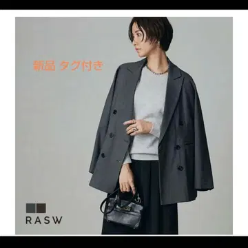 RASW 그레이 더블 브레스트 테일러드 자켓 택 포함 새상품
