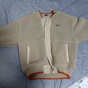 Reebok 플리스 자켓 베이지