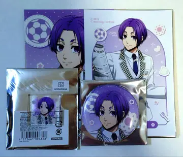 블루 록 모닝 루틴 캔뱃지 아크릴 타일 브로마이드 미카게 레오