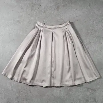 [ 새상품급 ] ANAYI 아나이 새틴 플레어 미디 스커트 S