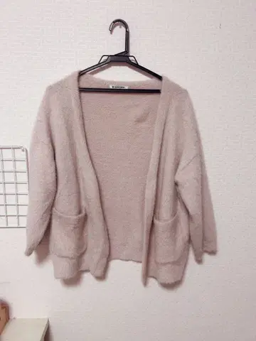 GLOBAL WORK XL 옅은 핑크 가디건