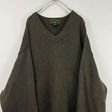 USA 구제 의류 eddie bauer 에디 바우어 코튼 니트 카키