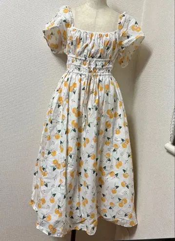 케이트 스페이드 오렌지 패턴 원피스