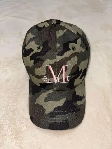 MUSENT 시그니처 카모 야구 모자 카키-핑크