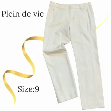 컨디션 최상 Plein de vie 플랜 드 비 팬츠 화이트 깔끔한
