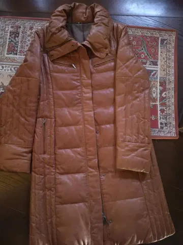 존 웨더 램 가죽 다운 코트 양가죽