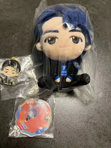 미세스 복권 봉제 인형 마스코트 메탈 참 세트 와카이 씨