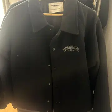 NOMANUAL 블랙 캐주얼 자켓