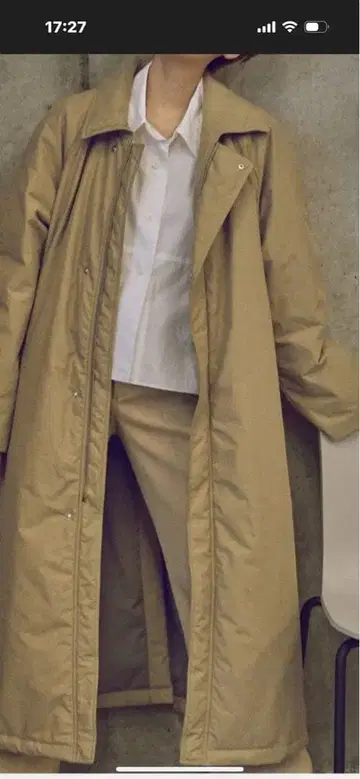 플라주 plage RIAM 충전솜 롱 코트