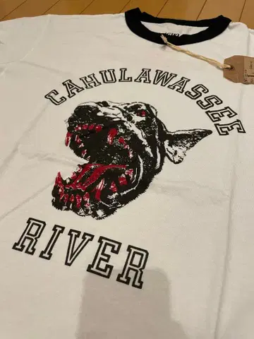 TL RINGER TEE MD Lsize BLACK 미사용 텐더 로인