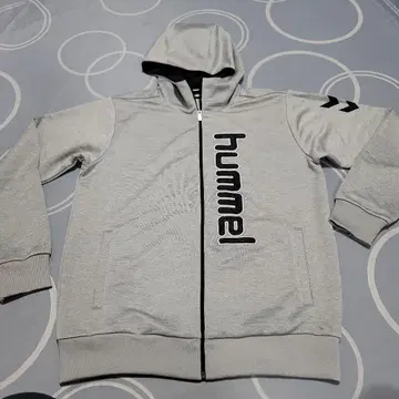 hummel 그레이 풀 집업 후드티