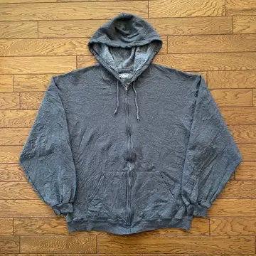 JERZEES 지퍼 후드티 차콜 그레이 무지 L