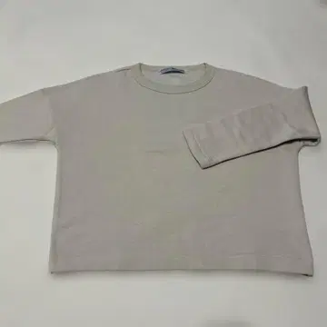 올드맨즈 속기모 드롭 숄더 맨투맨 라이트 그레이