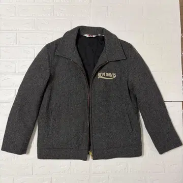 BEN DAVIS 벤데이비스 지퍼 자켓 그레이 자수 로고 M