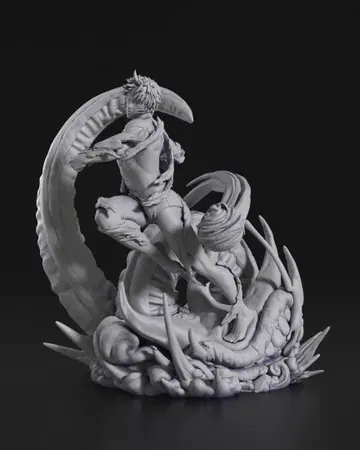 1/10 미도색 미조립 피규어 레진 키트 지지