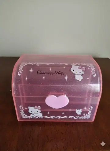 챠미 키티 수납 박스 핑크