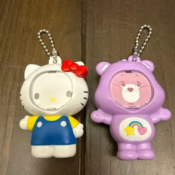 프레임 마스코트 산리오 헬로키티 케어베어 베스트 프렌드 베어 보라색