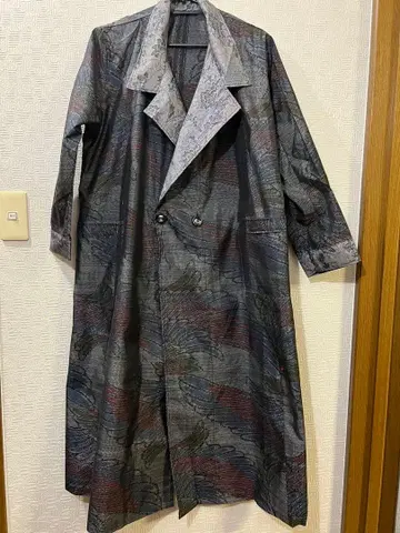 기모노 리메이크 코트 원피스 오시마 명주 프리 사이즈 큰 포켓 포함
