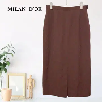 zC218 [ L ] MILAN D'OR 스커트 I라인 프론트 슬릿