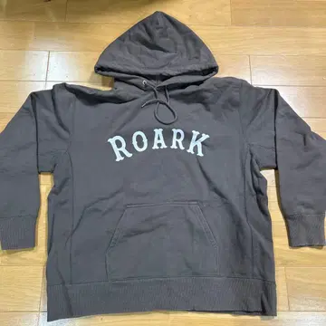 ROARK 다크 그레이 후드 부착 후드티
