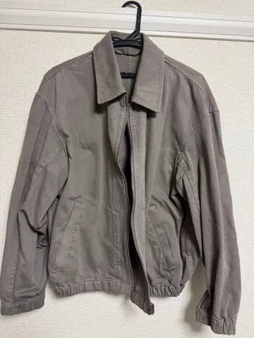 UNIQLOU 집업 블루종 L 카키 그레이