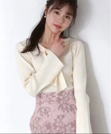 프로포션 바디 드레싱 전후 2Way 리본 니트