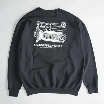 [ 새상품급 ] lima coffee x STCH 콜라보 맨투맨 XL