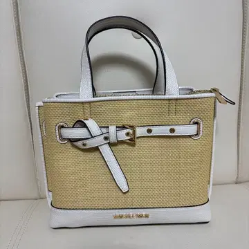 MICHAEL KORS 베이지 화이트 핸드백