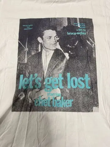 블루스 웨버 Let's get Lost 사진 티셔츠