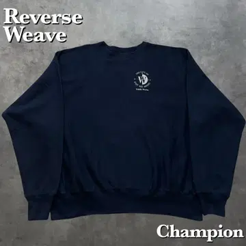 00s Champion 리버스 위브 맨투맨 빈티지 네이비