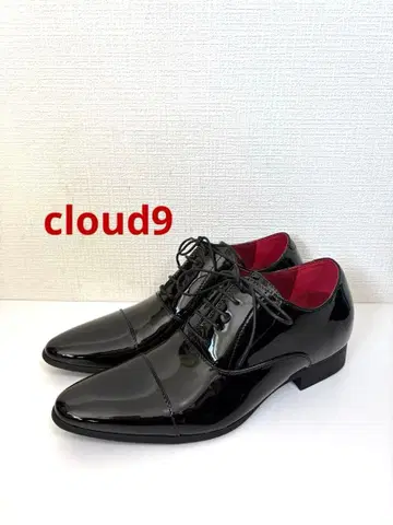 컨디션 최상 cloud9 클라우드9 에나멜 키높이 신발 블랙 42