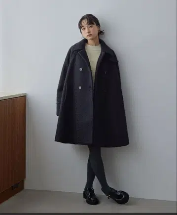 EMMEL REFINES EM A라인 미디엄 코트