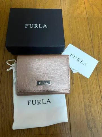 FURLA 이단 접이식 지갑 로즈 골드