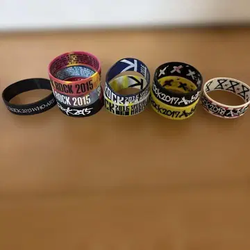 원옥 라이브 러버 밴드 세트 4개