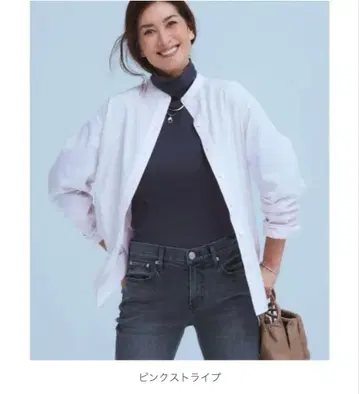 [ 새상품 ] 23구 세탁 가능한 CANCLINI 밴드 카라 셔츠 38