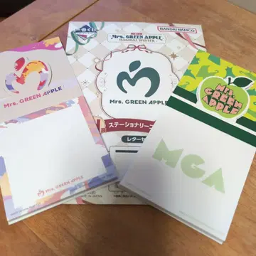 Mrs. GREEN APPLE 메모 용지 밴드 배지 세트