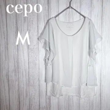 [세포] 플레어 블라우스 레이어드 스타일 M 사이즈 시어 봄/여름 루즈핏