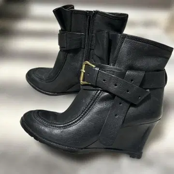 라보키고시 웍스 우에시마 에미코 숏부츠 웨지솔 블랙 24