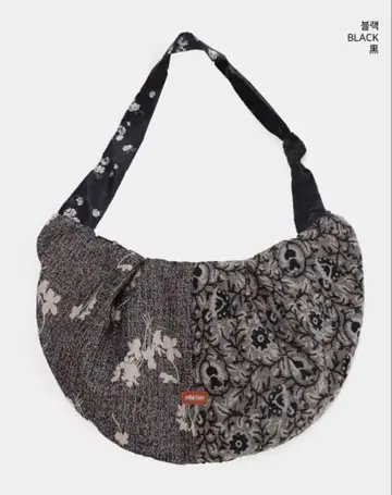 패치워크 블랙 숄더백 메신저 백 한국