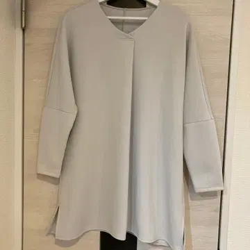 [새상품급] 통신생활 여유로운 스트레치 튜닉 펄 그레이 프리 사이즈