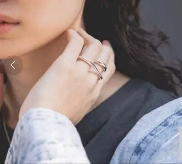 JEANASIS 더블 핑거 린 silver925 11호