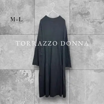 트라쪼돈나 원피스 니트 루즈핏 내추럴 모노톤 고급 블랙