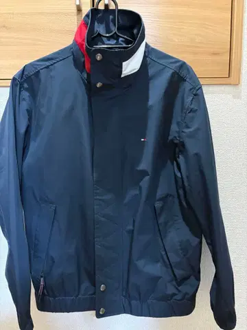타미힐피거 네이비 나일론 자켓